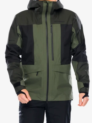 Kurtka narciarska Peak Performance Gravity GORE-TEX 3L Jacket - olive extreme/black/pine