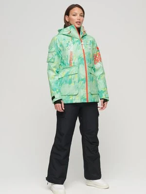 Kurtka narciarska Superdry zielony