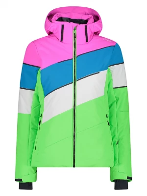 CMP Kurtka narciarska w kolorze zielonym ze wzorem rozmiar: 36