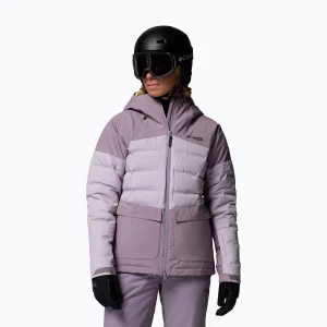 Kurtka nariarska damska Columbia Glacier Ridge Down shale purple/lavender pearl