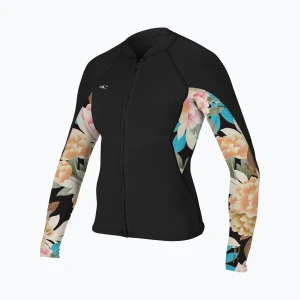 Kurtka neoprenowa damska O'Neill Bahia 1 / 0.5 mm Full-Zip Jacket black / mikah floral / black
