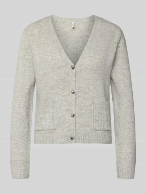 Kurtka o kroju oversized z dzianiny z dodatkiem wełny model ‘RENE’ Only