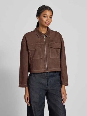 Kurtka o kroju oversized z imitacji zamszu model ‘STINA’ Only
