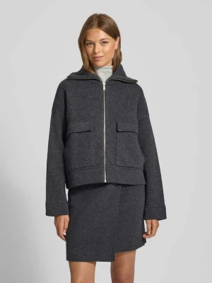 Kurtka o kroju oversized z mieszanki bawełny i wełny model ‘JOANIAAS’ ARMEDANGELS