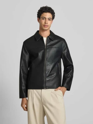 Kurtka o kroju regular fit w skórzanym wyglądzie model 'JACK' Only & Sons