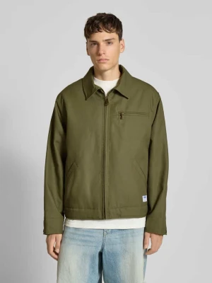 Kurtka o kroju regular fit z bawełnianego płótna model ‘BLAKE2531’ Hugo Blue