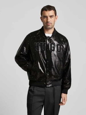 Kurtka o kroju regular fit z cekinowym obszyciem model ‘Bailey’ HUGO