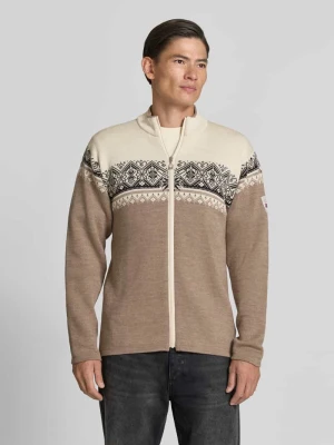 kurtka o kroju regular fit z czystej wełny model 'Moritz' Dale of Norway Jasnobrązowy