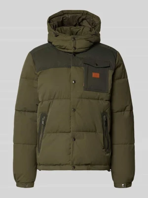 kurtka o kroju regular fit z domieszką bawełny, z efektem pikowania Scotch & Soda Ciemnozielony