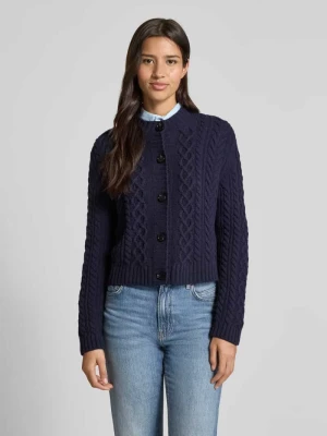 Kurtka o kroju regular fit z dzianiny z czystej wełny model ‘ABITO’ Weekend Max Mara
