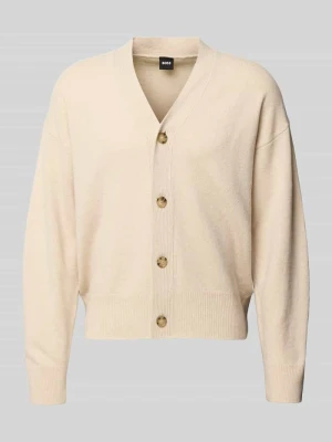 Kurtka o kroju regular fit z dzianiny z czystej żywej wełny model ‘C-UCONE’ Boss