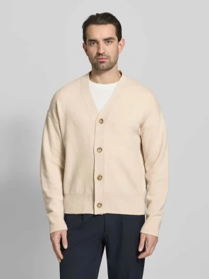 Kurtka o kroju regular fit z dzianiny z czystej żywej wełny model ‘C-UCONE’ Boss