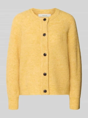 Kurtka o kroju regular fit z dzianiny z mieszanki wełny z dodatkiem wełny z alpaki model ‘LULU’ Selected Femme