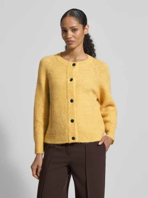 Kurtka o kroju regular fit z dzianiny z mieszanki wełny z dodatkiem wełny z alpaki model ‘LULU’ Selected Femme