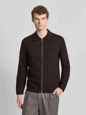 Kurtka o kroju regular fit z dzianiny z mieszanki żywej wełny Marc O'Polo