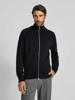Kurtka o kroju regular fit z dzianiny z mieszanki żywej wełny model ‘H-IDINO’ Boss