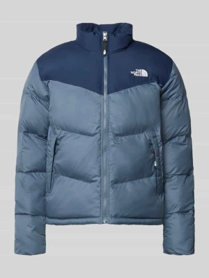 kurtka o kroju regular fit z efektem pikowania model 'SAIKURU' The North Face Granatowy