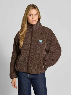 kurtka o kroju regular fit z futerka model 'Hoktown' American Vintage Ciemnobrązowy