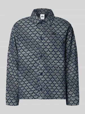 Kurtka o kroju regular fit z imitacji denimu model ‘Monogram’ adidas Originals