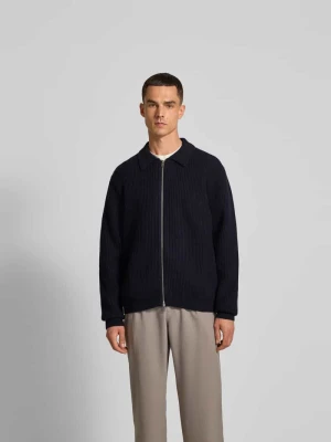 Kurtka o kroju regular fit z imitacji dzianiny Filippa K Granatowy