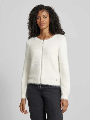 Kurtka o kroju regular fit z imitacji dzianiny monari