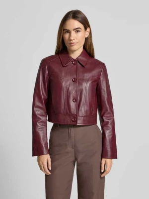 Kurtka o kroju regular fit z imitacji skóry Marc Cain