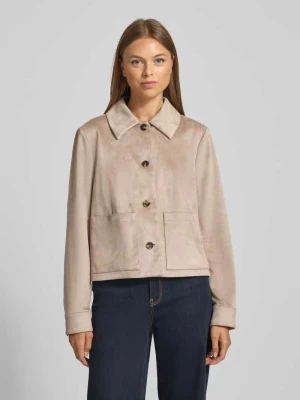 Kurtka o kroju regular fit z imitacji skóry welurowej s.Oliver BLACK LABEL
