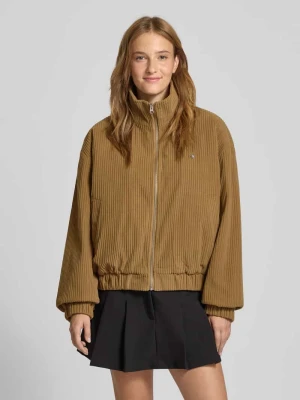 Kurtka o kroju regular fit z imitacji sztruksu z aplikacją z logo REVIEW