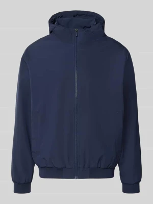 kurtka o kroju regular fit z kapturem model 'Charge' Jack&Jones Granatowy
