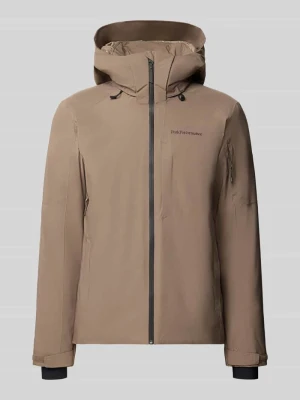 kurtka o kroju regular fit z kapturem model 'Maroon' Peak Performance Średniobrązowy