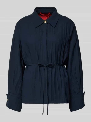 kurtka o kroju regular fit z lekkiego plisowania model 'AGITARE' MAX&Co.