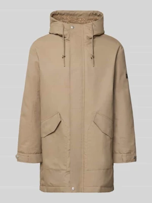 kurtka o kroju regular fit z mieszanki bawełny z podszewką ze sztucznego kożuszka Marc O'Polo Camel