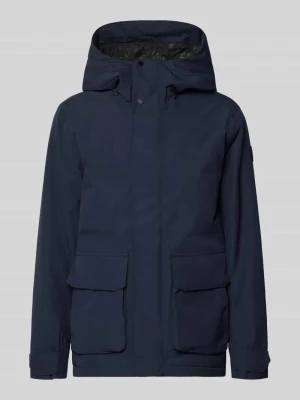 kurtka o kroju regular fit z naszywanymi kieszeniami model 'Liam' Didriksons Granatowy