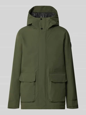 kurtka o kroju regular fit z naszywanymi kieszeniami model 'Liam' Didriksons Oliwkowy