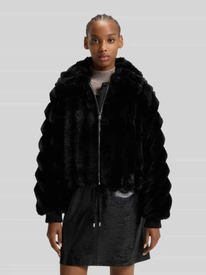 Kurtka z imitacji futra o kroju regular fit z tunelem w talii HUGO