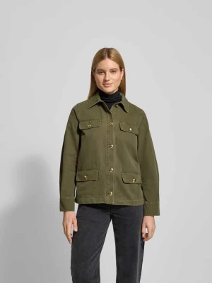 kurtka o kroju regular fit z wykładanym kołnierzem Anine Bing Khaki