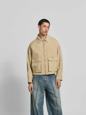 kurtka w kroju regular fit z wykładanym kołnierzem Maison Kitsuné Beżowy