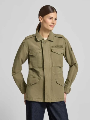 Kurtka o kroju regular fit z wykładanym kołnierzem model 'Buni' khujo