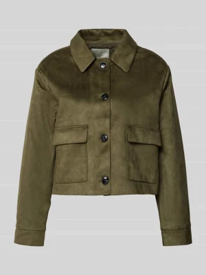 Kurtka o kroju regular fit z wykładanym kołnierzem model ‘Romana’ NEO NOIR