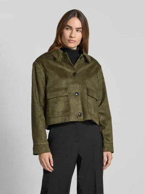 Kurtka o kroju regular fit z wykładanym kołnierzem model ‘Romana’ NEO NOIR