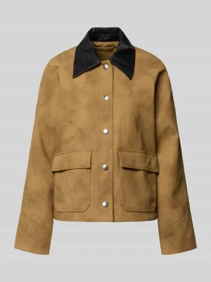 Kurtka o kroju regular fit z wykładanym kołnierzem model 'Wilhelmina' STAND STUDIO