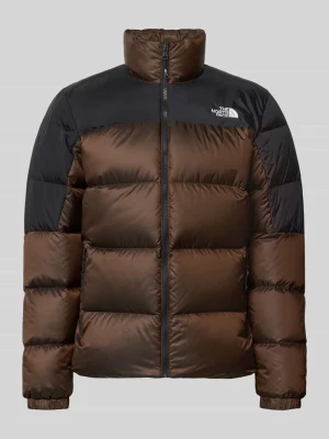 kurtka o kroju regular fit z wypełnieniem puchem i pierzem model 'Diabolo' The North Face Ciemnobrązowy