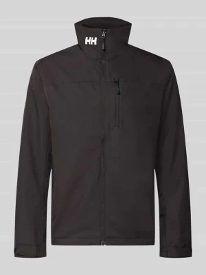 kurtka o kroju regular fit ze stójką model 'Crew' Helly Hansen Czarny