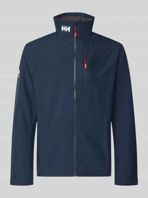 kurtka o kroju regular fit ze stójką model 'Crew' Helly Hansen Granatowy