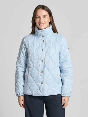 Kurtka pikowana o kroju regular fit ze stójką z podszewką Christian Berg Woman Selection