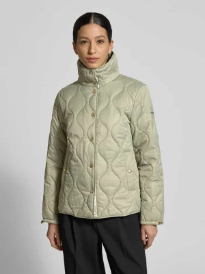 Kurtka pikowana o kroju regular fit ze stójką z podszewką Christian Berg Woman Selection