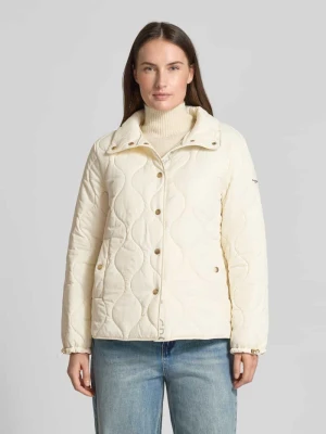 Kurtka pikowana o kroju regular fit ze stójką z podszewką Christian Berg Woman Selection