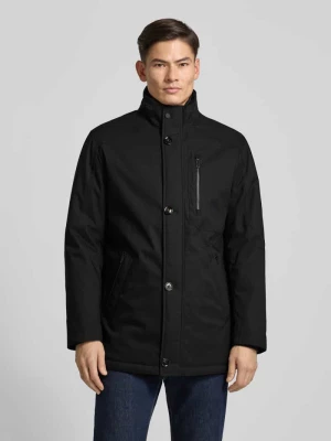 Kurtka o kroju regular fit ze stójką z podszewką model ‘City’ Bugatti