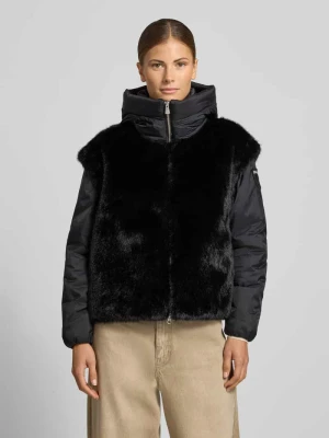 kurtka o kroju regular fit ze sztucznego futra model 'JUNIPER' Blauer Usa Czarny