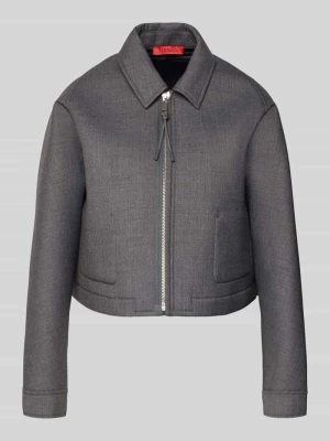 Kurtka o kroju relaxed fit z dodatkiem wełny model ‘DISCHI’ MAX&Co.